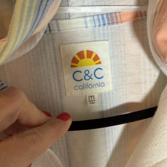 C&C California hooded striped sweatshirt • Women’s medium - Picture 3 of 8